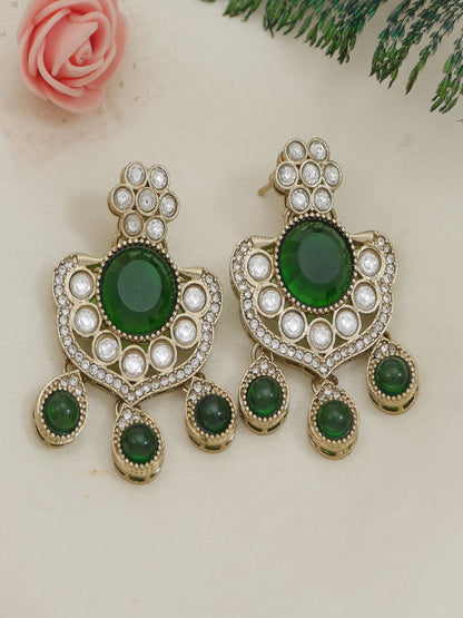 Royal Kundan & Pearl Beaded Necklace Set with Matching Earrings