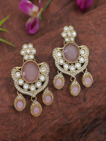 Royal Kundan & Pearl Beaded Necklace Set with Matching Earrings