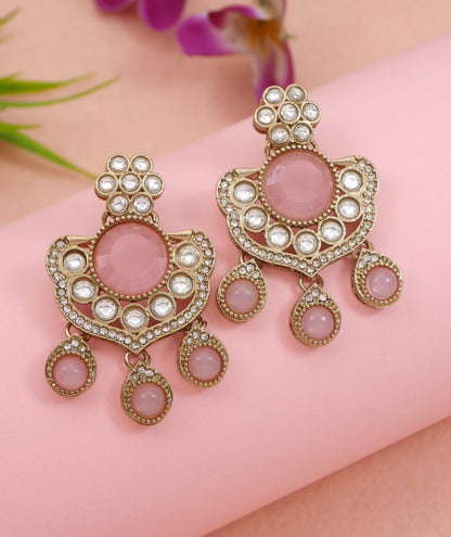Royal Kundan & Pearl Beaded Necklace Set with Matching Earrings