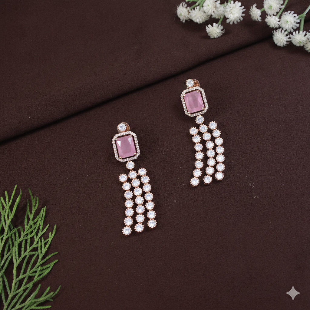 Three Layer Zircon Necklace Set