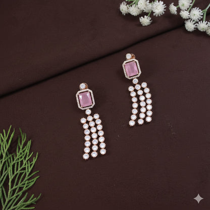 Three Layer Zircon Necklace Set