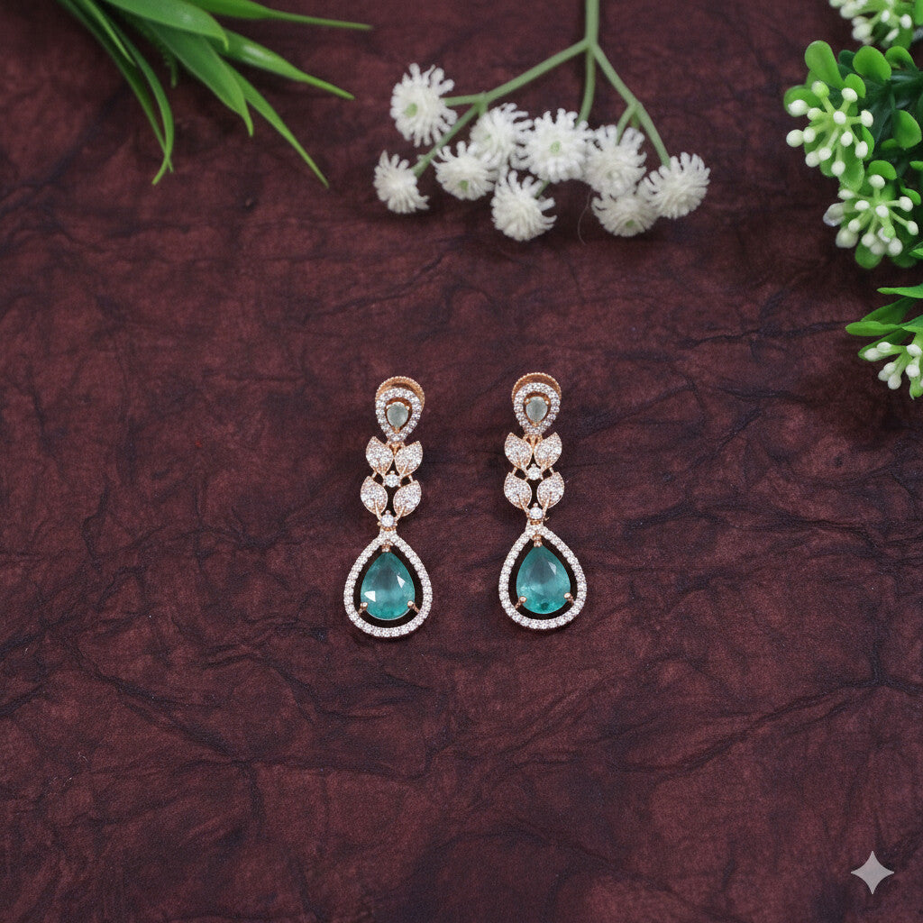 Colour Stone Zircon Necklace Set