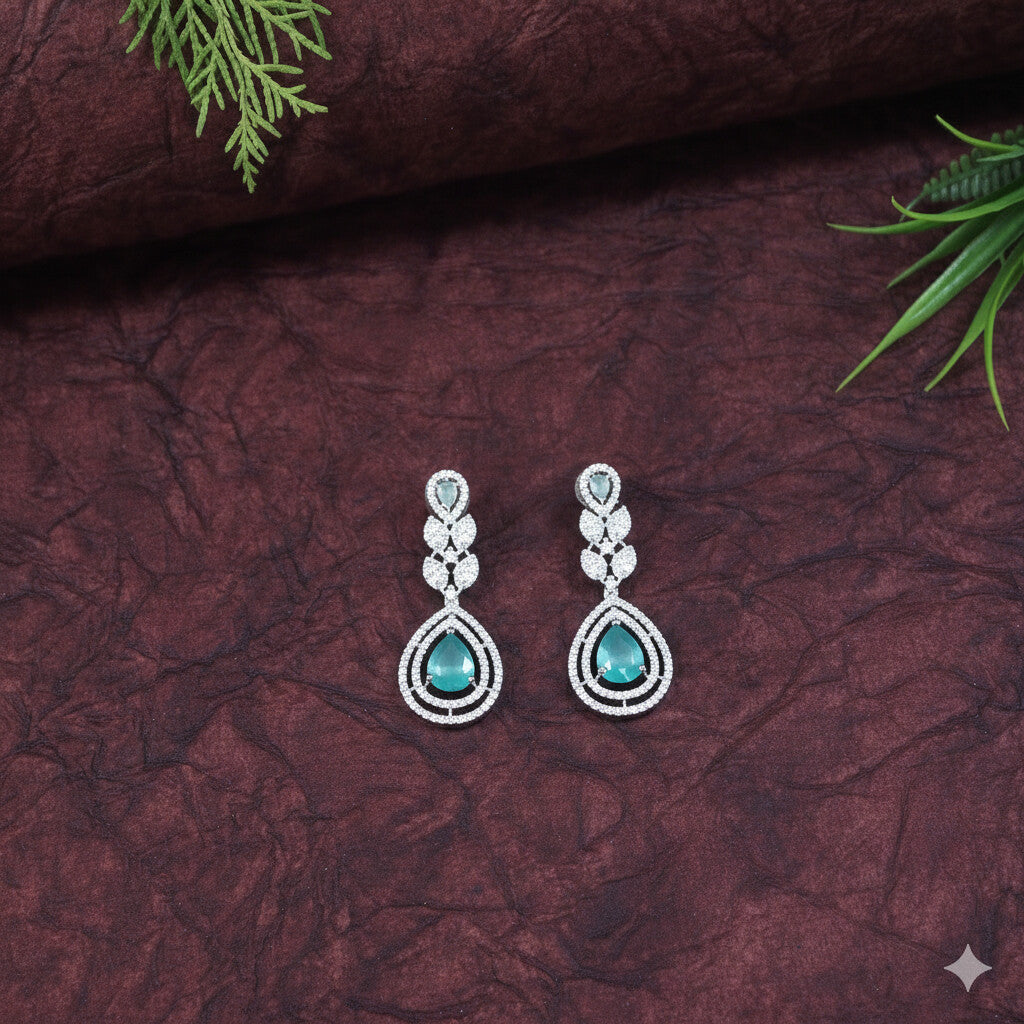 Colour Stone Zircon Necklace Set