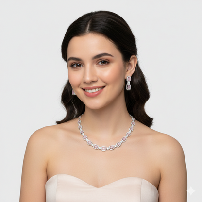 Zircon Chokar Necklace Set