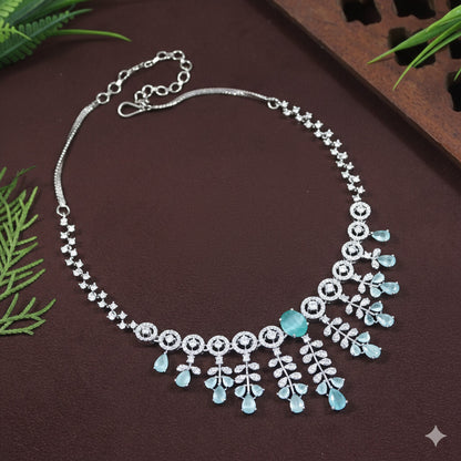American Diamond Zircon Necklace Set