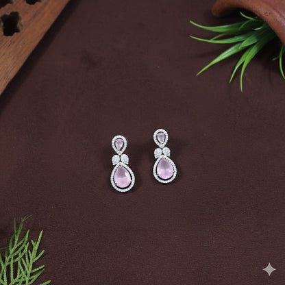 Silver Zircon Necklace Set