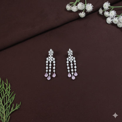 American Diamond Zircon Necklace Set